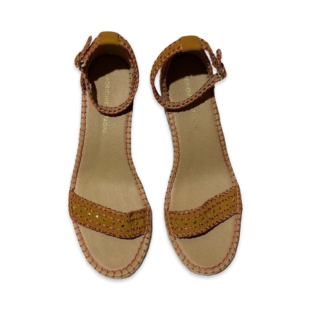 Adrienne Vittadini Women’s Charming Canvas Open Toe Espadrille Wedge Sandal 7.5 - Picture 11 of 13